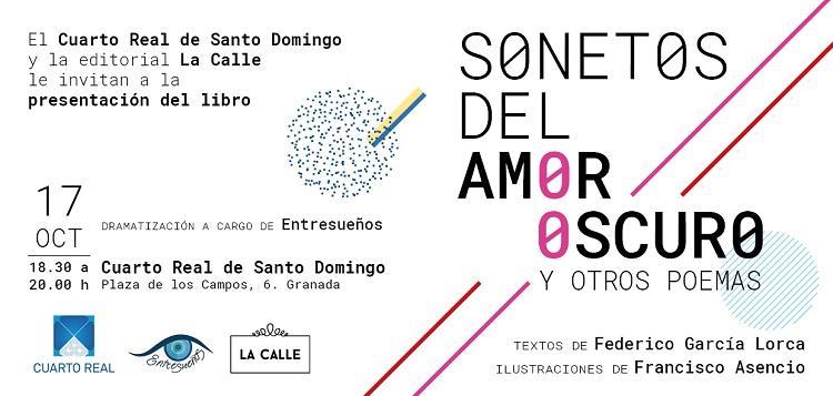 Presentación de la antología ilustrada Sonetos del amor oscuro y otros poemas.